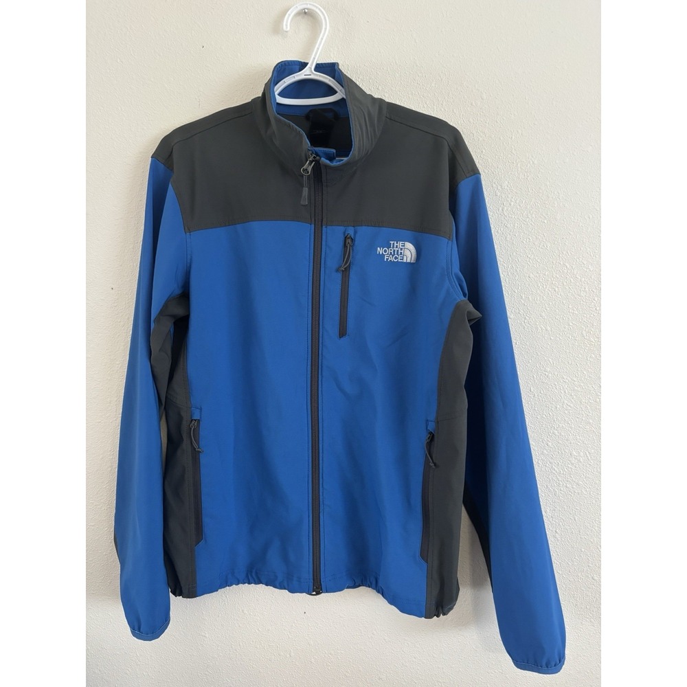 The North Face Apex Bionic Men's M Blue Gray Softshell Full Zip Jacket